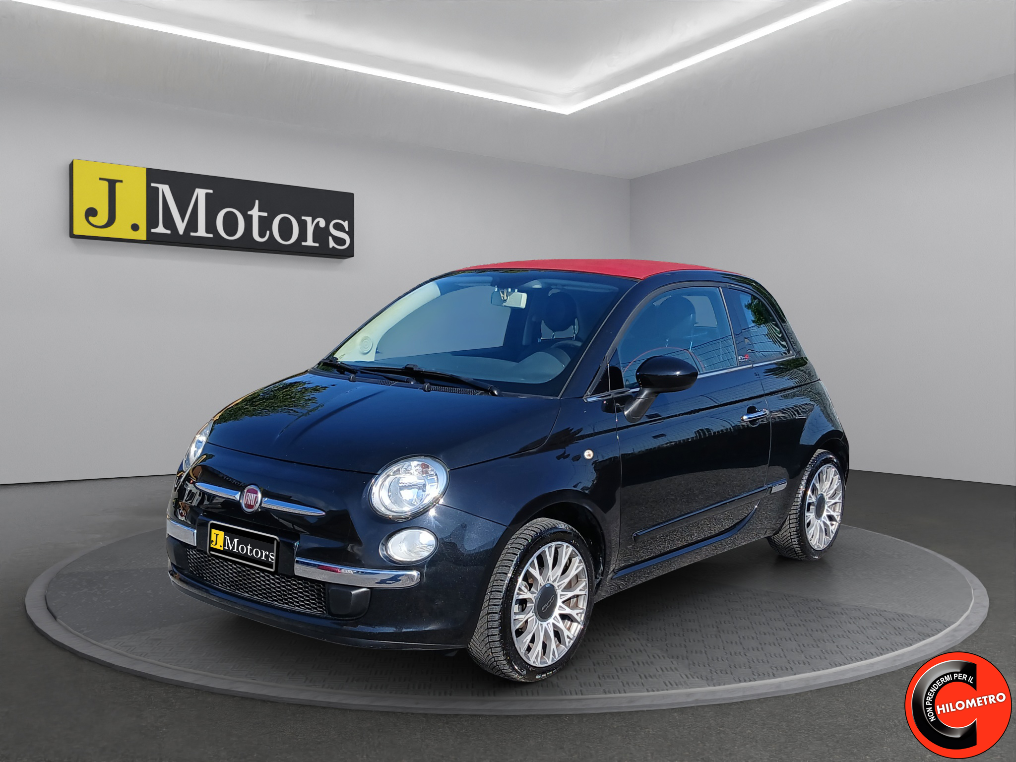 FIAT 500 Cabrio 1.2 69cv Lounge Clima automatico Sensori di Parcheggio Cerchi Diamantati da 16